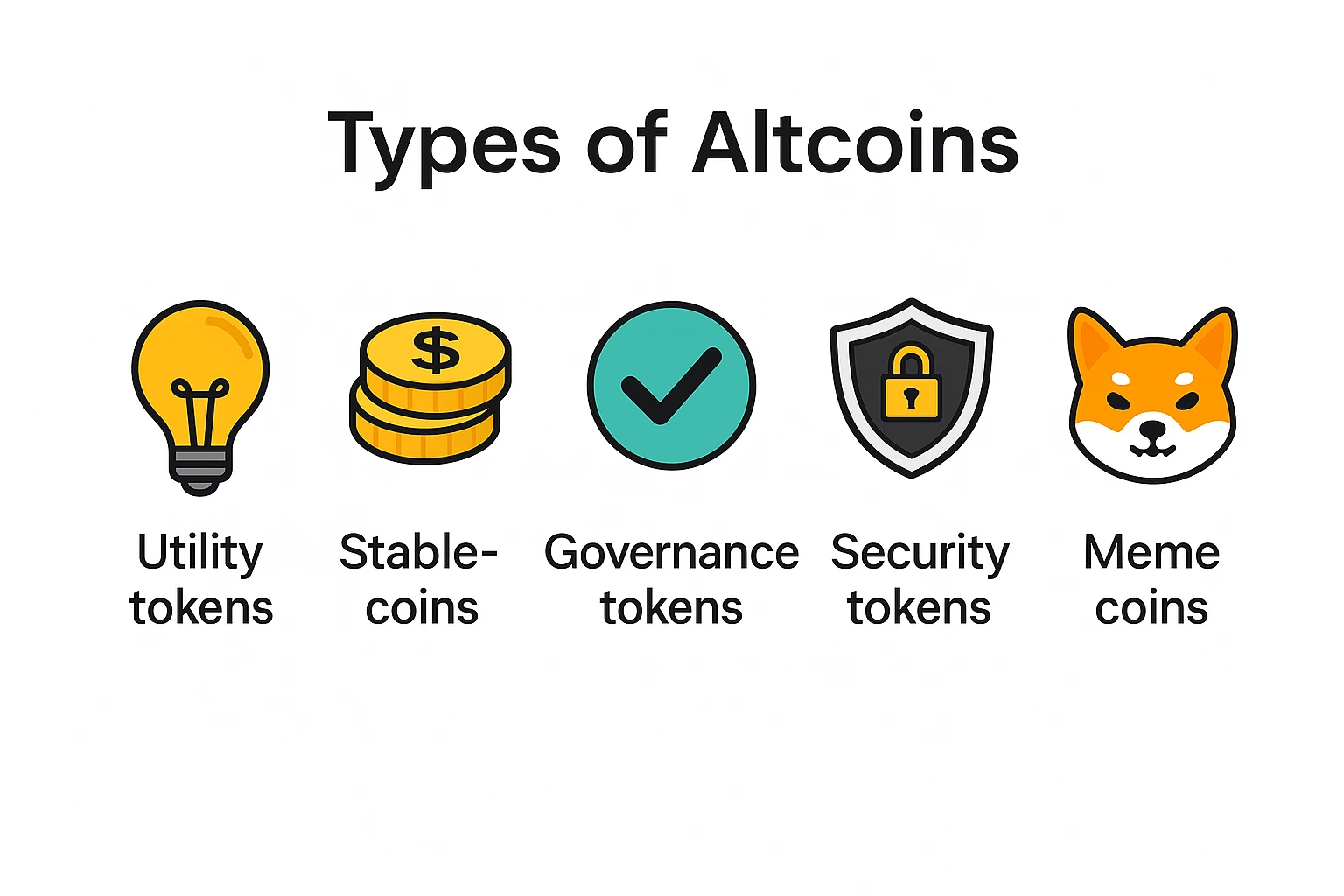 انواع آلت کوین