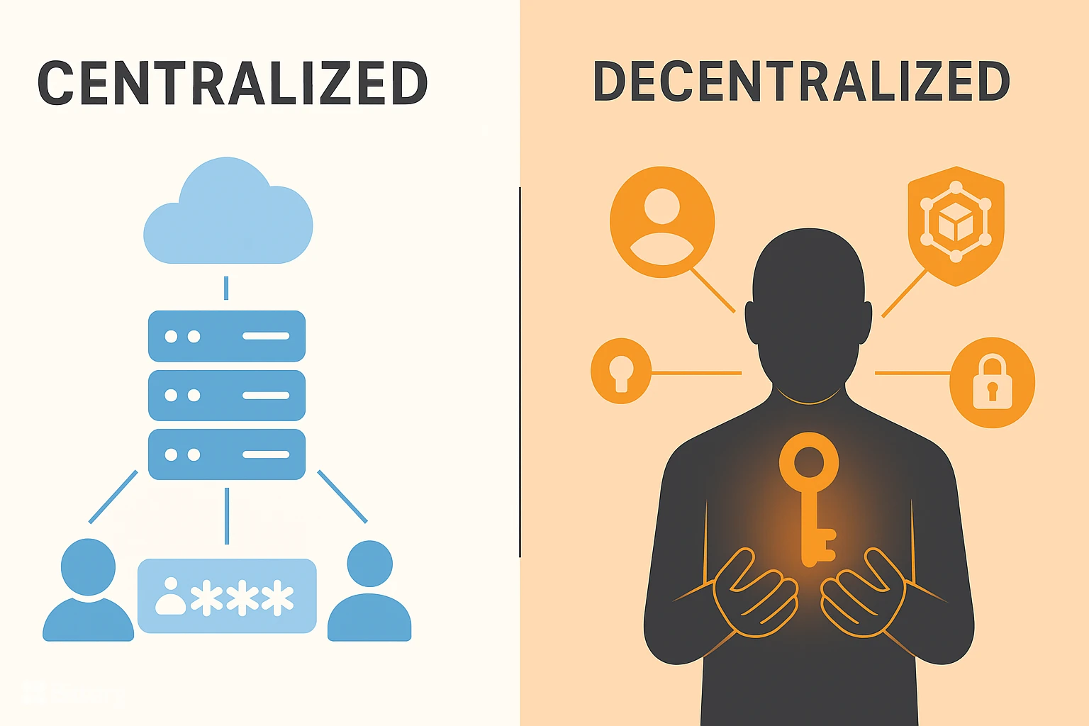 کیف پول متمرکز یا غیرمتمرک