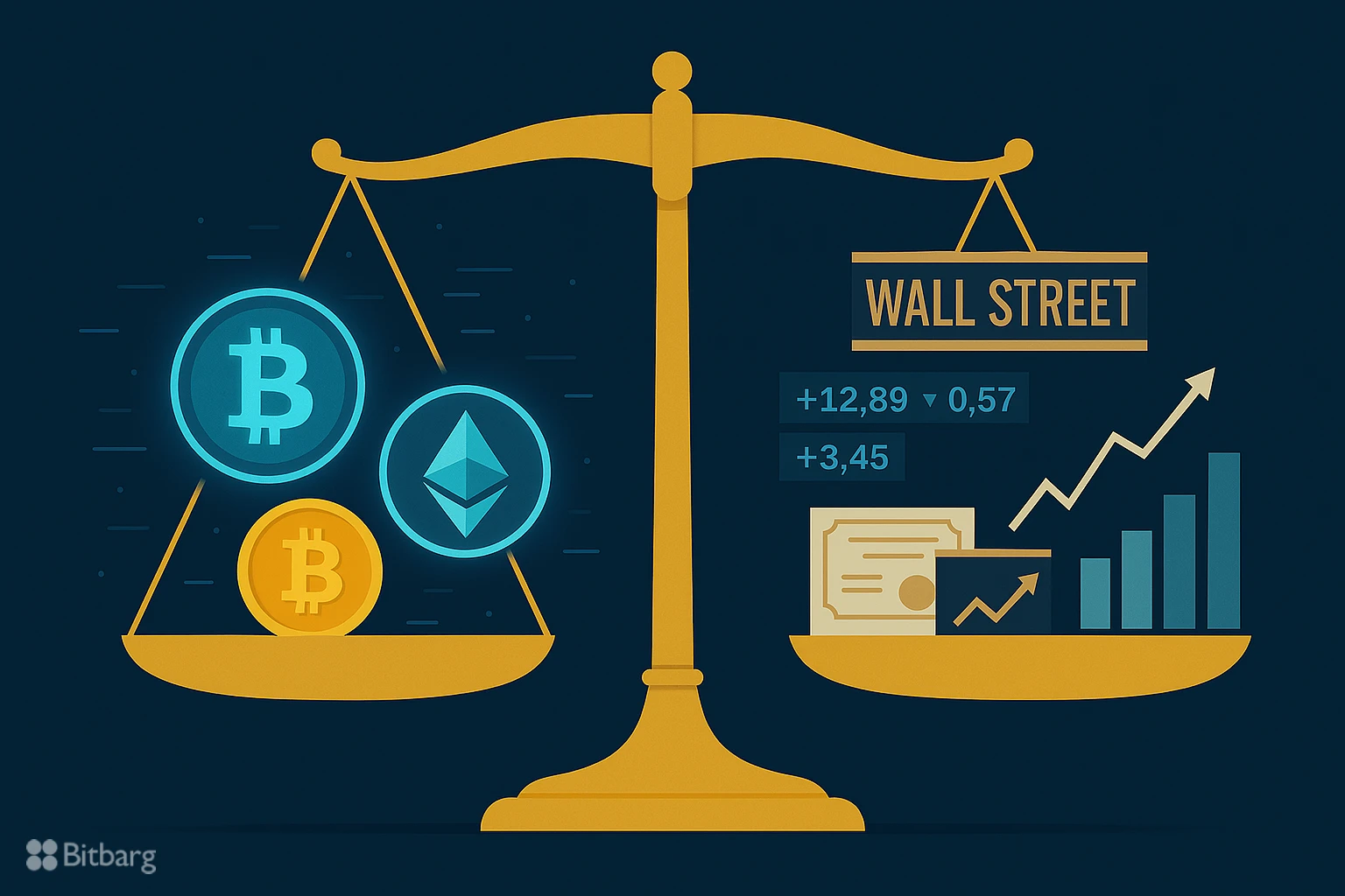 سرمایهگذاری در ارز دیجیتال بهتر است یا سهام جهانی؟