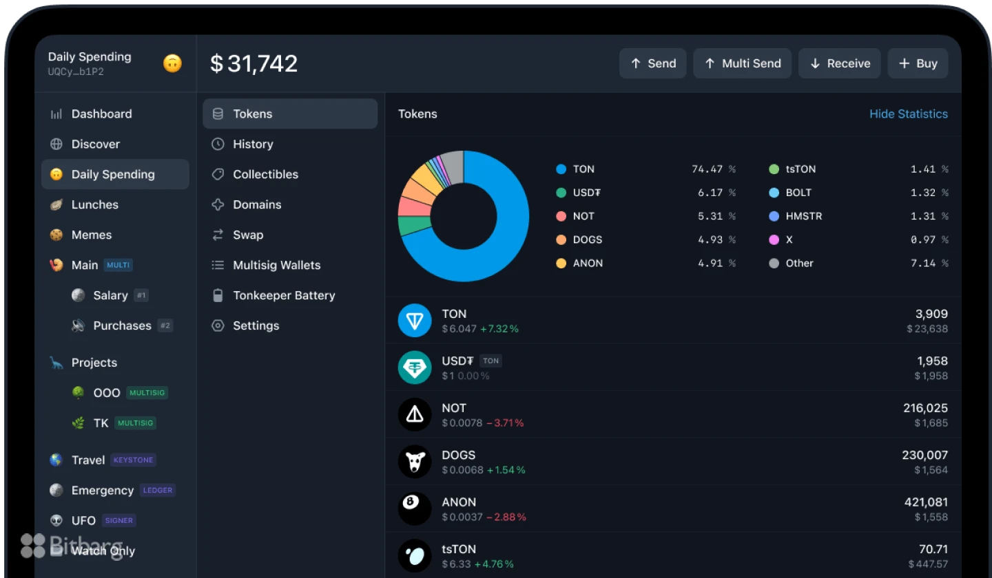 آموزش جامع کار با کیف پول TON Keeper