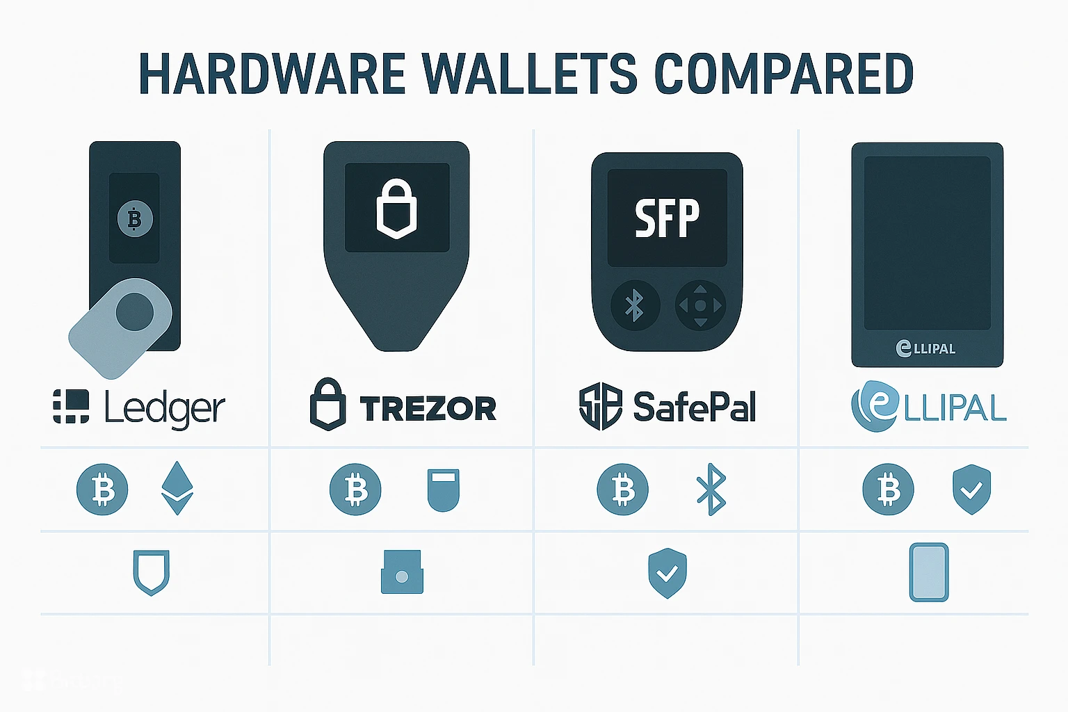 معرفی کیف پول های سختافزاری معروف جهان