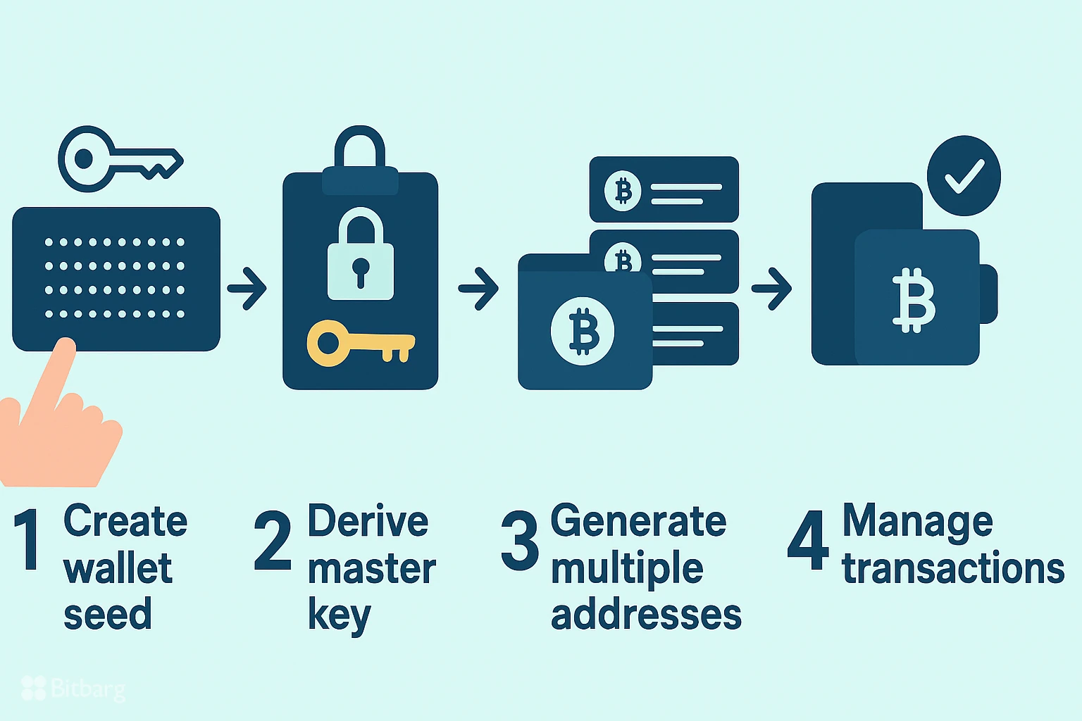 در این مطلب توضیح میدهیم که کیف پولهای HD چطور مسیرهای آدرس را تولید میکنند