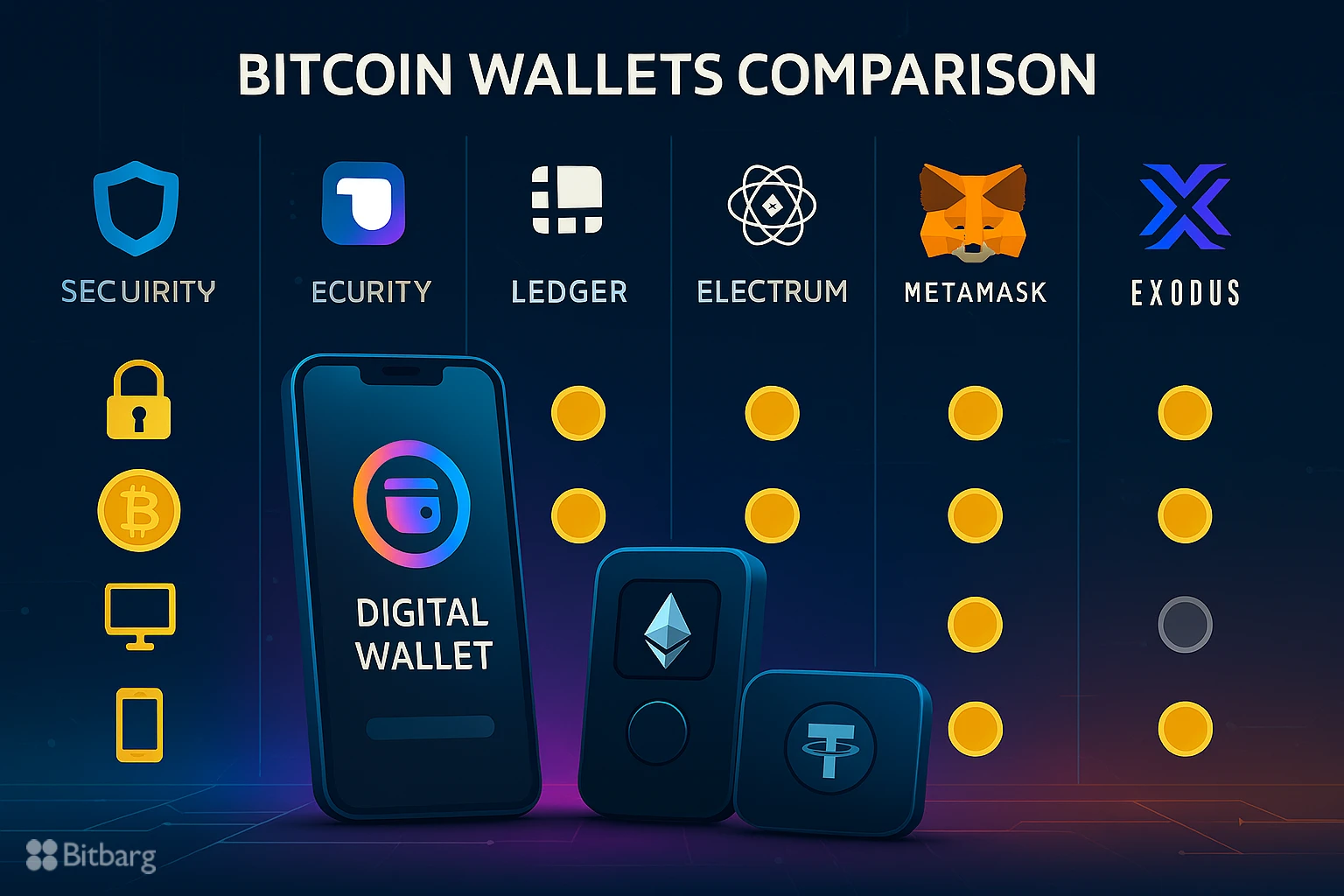 بهترین کیف پولهای بیتکوین در سال ۱۴۰۴