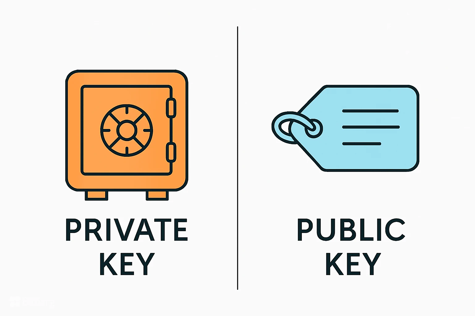 کلید خصوصی و عمومی در کیف پول دیجیتال چیست؟